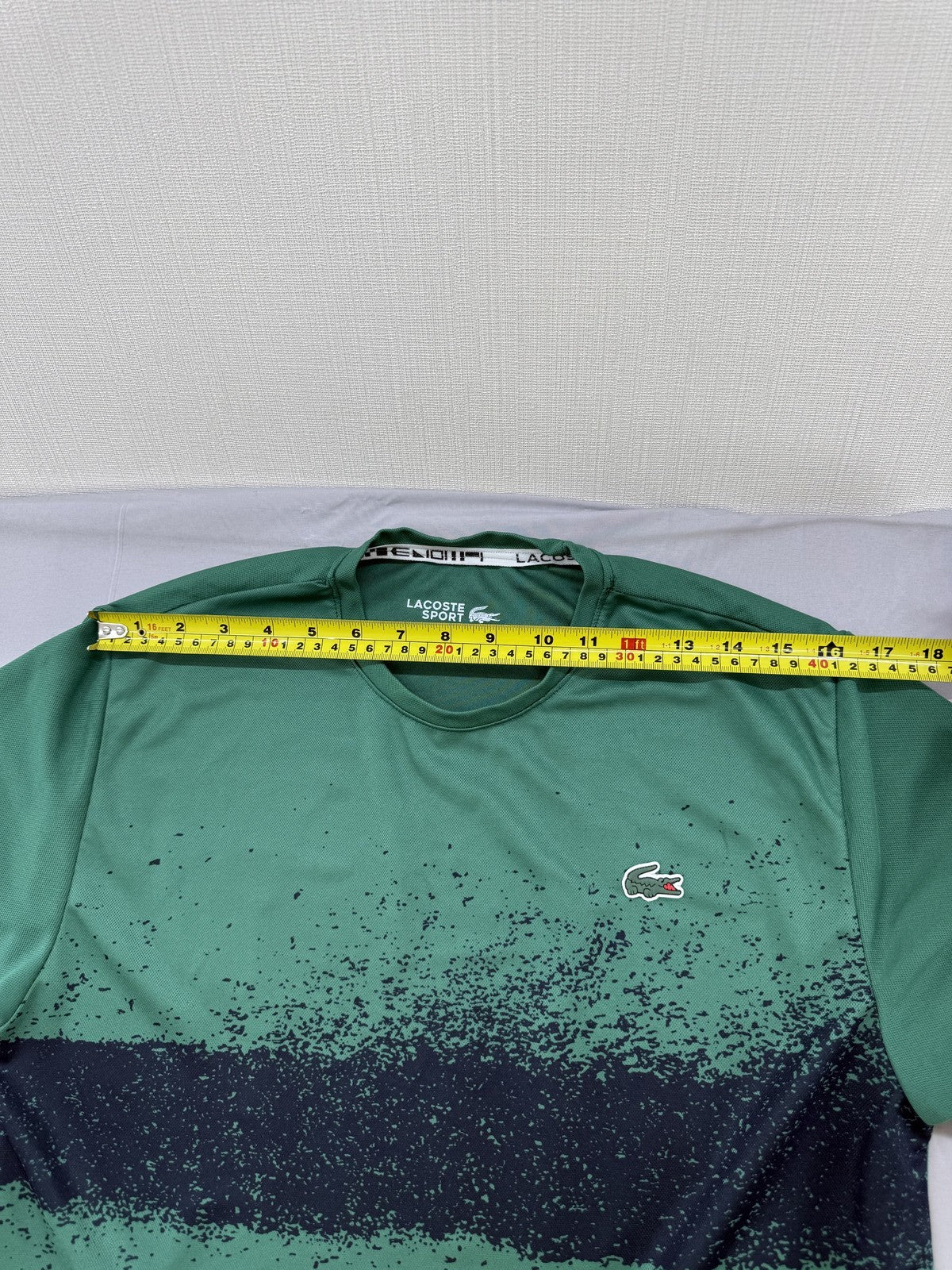 Lacoste Sport Green XL T-Shirt Ultra Dry Croc Logo Short Sleeve