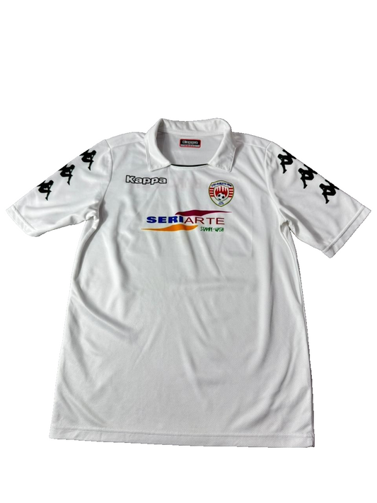 Retro Kappa Men's White Jersey – Size S, Small Etra Barletta 2008, Football – Ref ACAA5