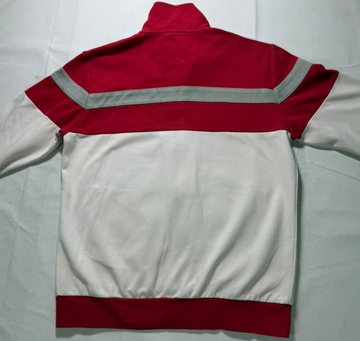 Asics Men'S Track Jacket | S | White And Red Color