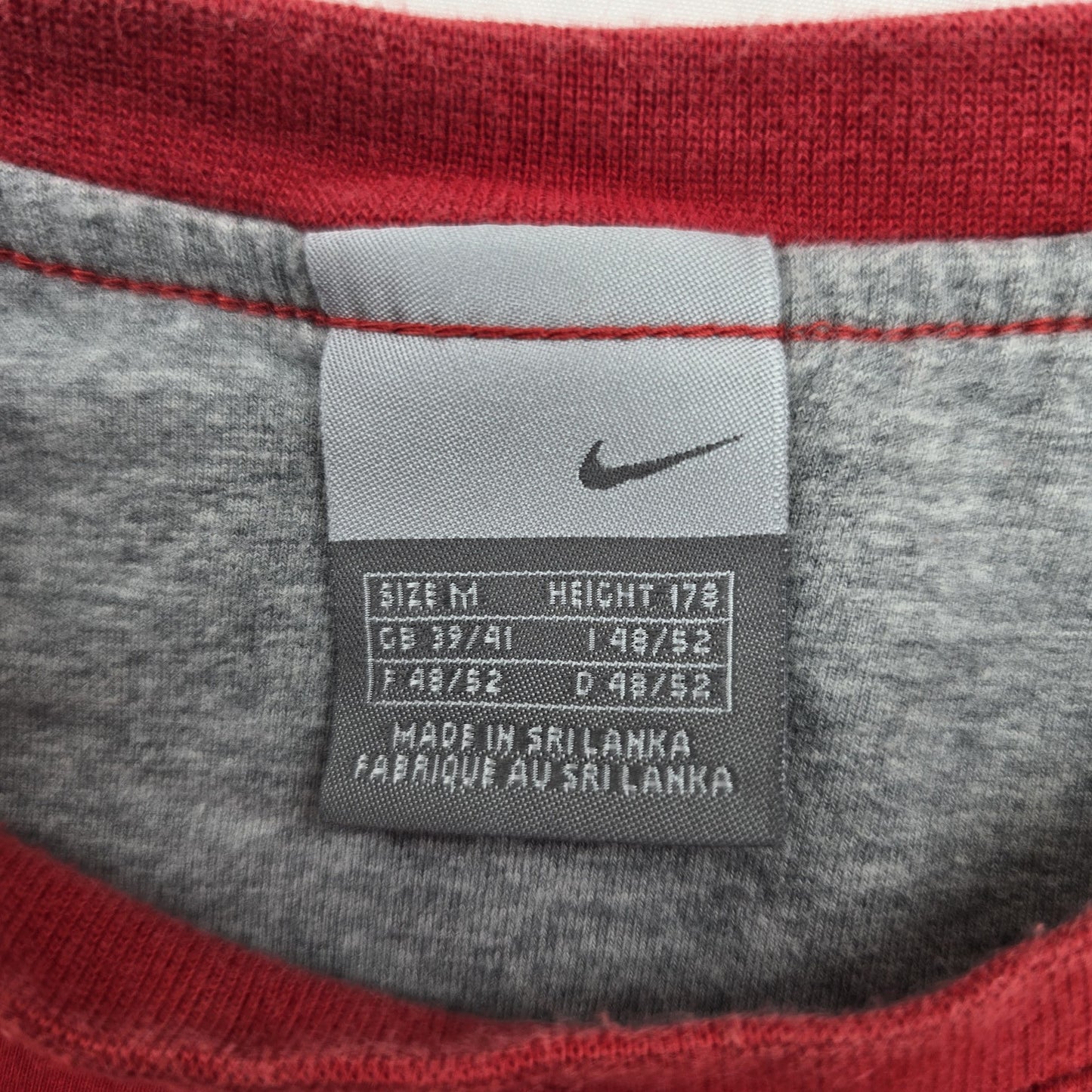 Nike Women's Red Sleeveless Tank Top Size M Cotton Crew Neck