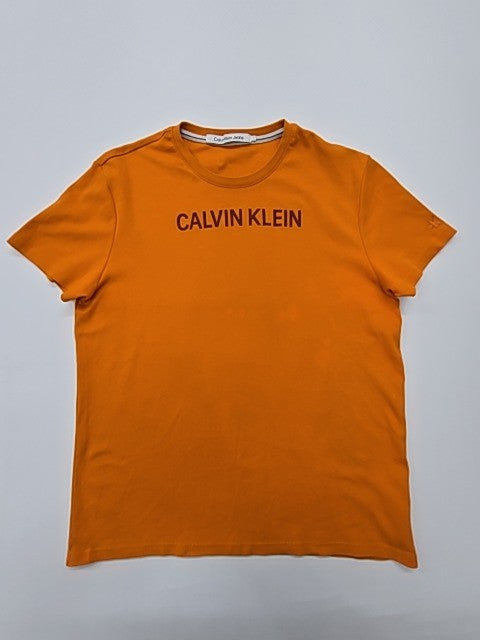 Calvin Klein Jeans Men Orange T-Shirt size L product image 1