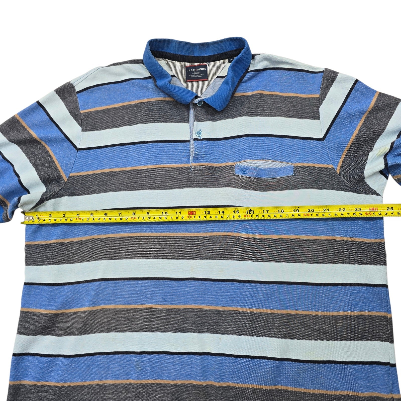 CASAMODA Boys Blue Polo Shirt size XL product image 8