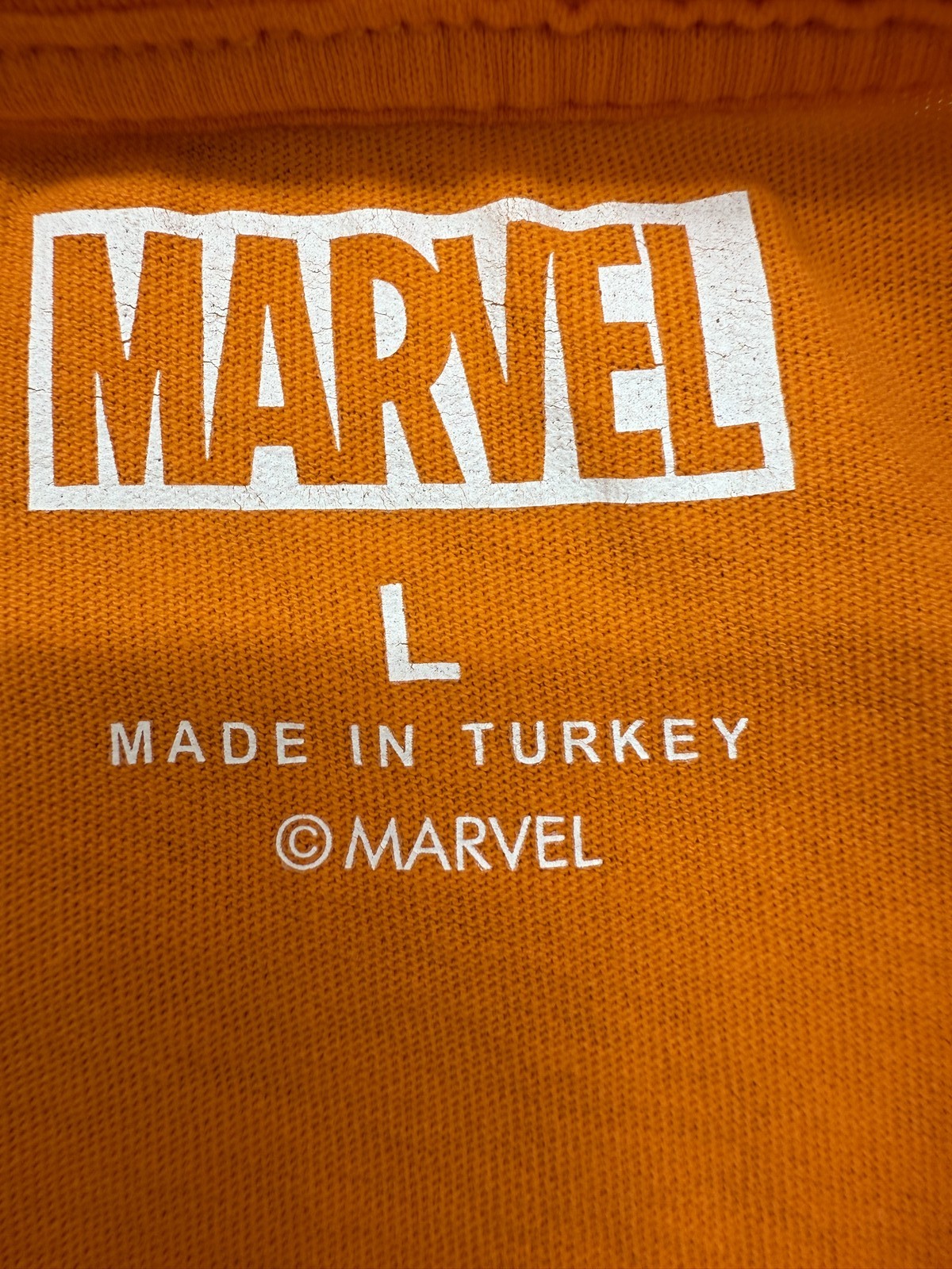 Primark Men's Dr Strange Marvel Orange L Short Sleeve T-Shirt Double Sided