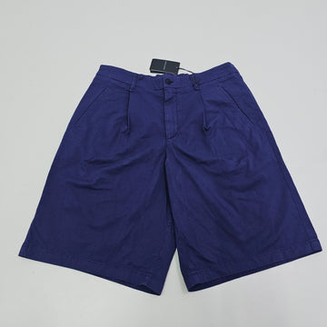 Giorgio Armani Bermuda Pleated Shorts Trunks Purple 50 Bnwt