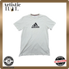 Adidas Men's White T-Shirt – Size L, Short Sleeve, Crew Neck – Ref 7CA8E