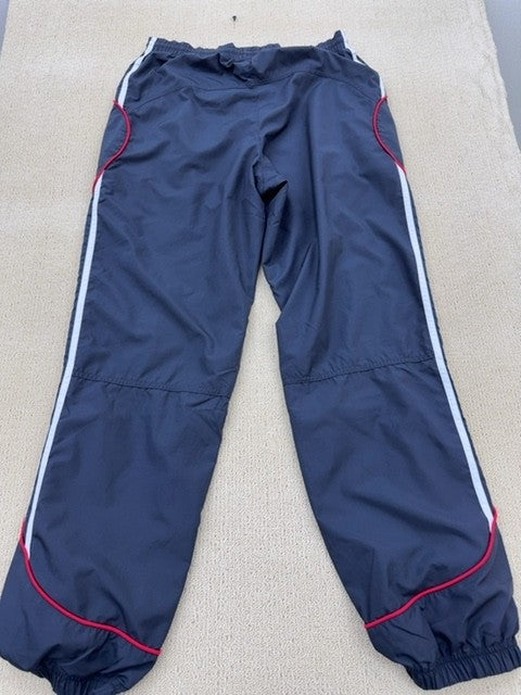 Adidas Navy 3-Stripes Track Pants Tapered Zipped Pockets Unisex
