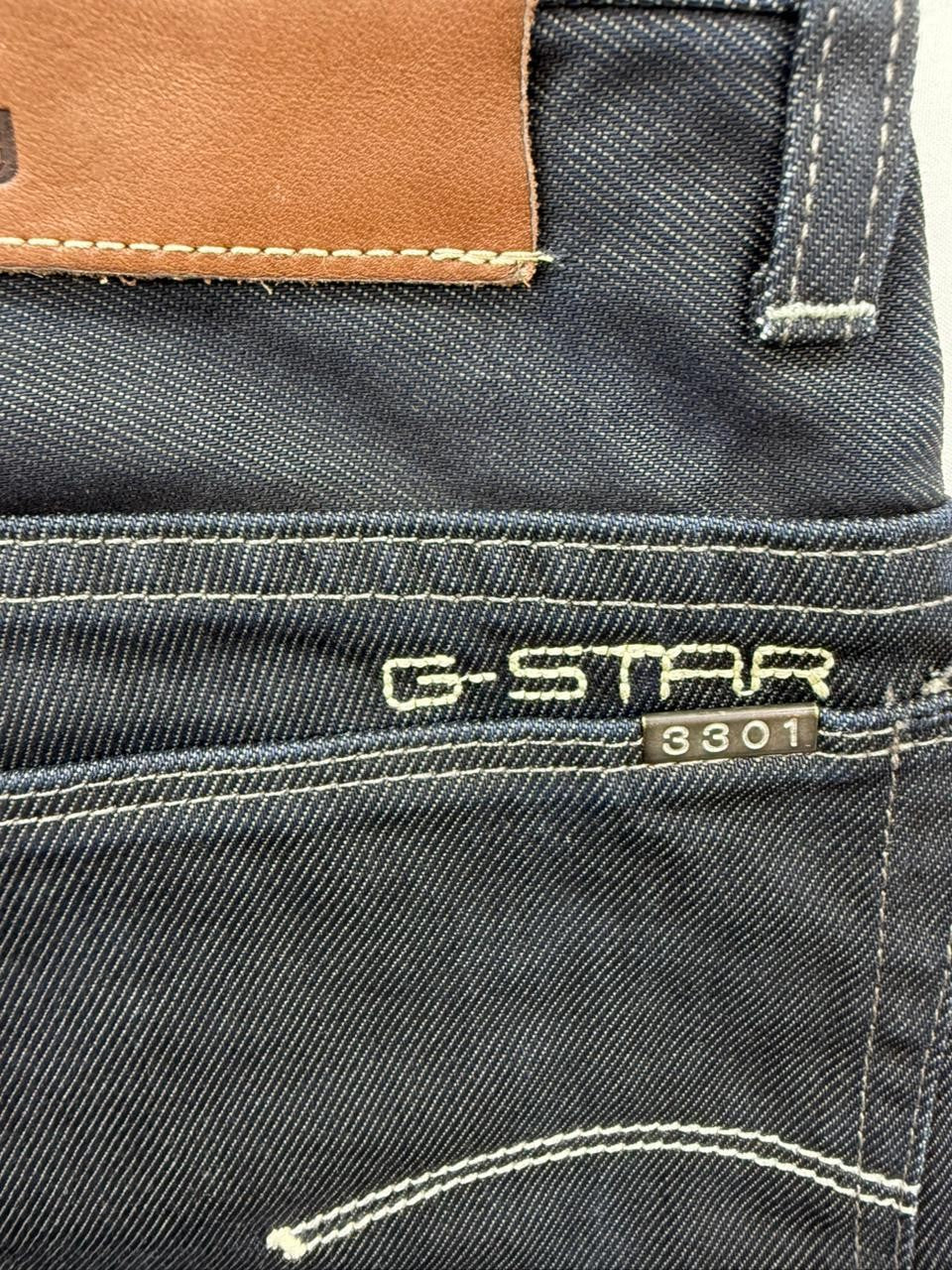 G-Star 3301 Slim Fit Men's Dark Wash Stretch Jeans 30x30