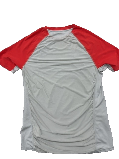 Nike Men's S Red/White Dri-FIT Raglan T-Shirt Short Sleeve