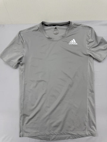 Adidas Techfit Grey Men's Large Compression Short Sleeve T-Shirt