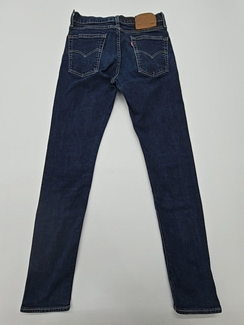 Levi's Men Dark Blue Straight Jeans Size 28x32 501 Original Fit Button Closure