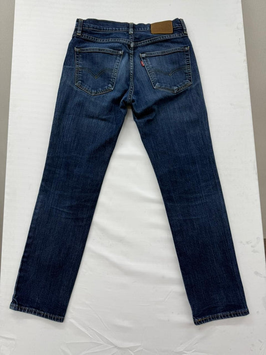 Levi's Men's Red Jeans – Size W31 L30, Slim Fit, Dark Wash