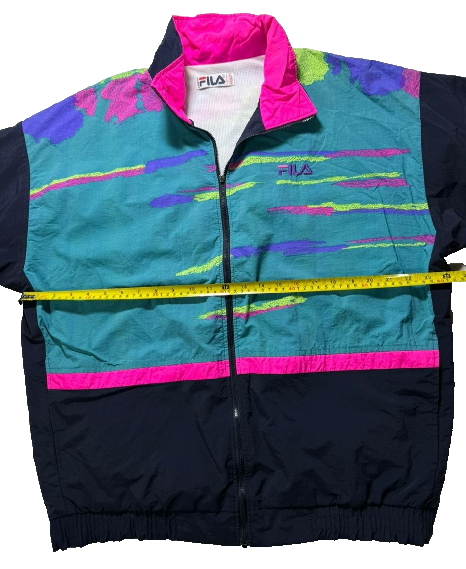 Rare Vintage Fila Ski Jersey Jacket, Oversized Silhouette - Size 3Xl