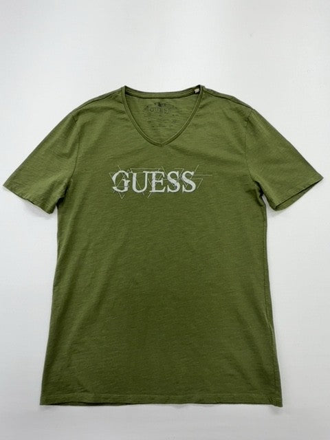 Guess Men Green T-Shirt size XL product image 1