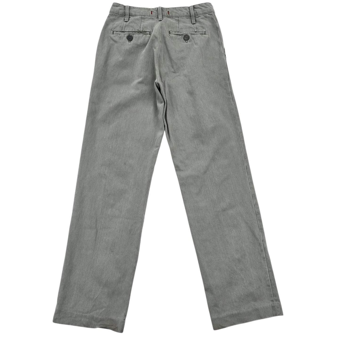 Zara Men Gray Straight Jeans XS Mid Rise Light Wash Button Fly Regular