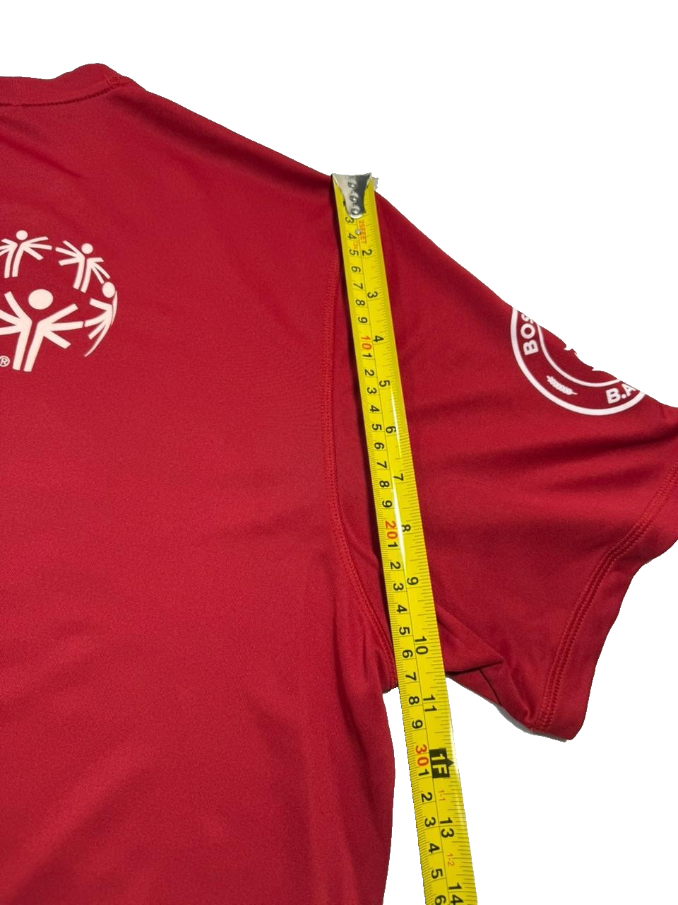Adidas Run Boston 2025 Shirt Men's XL Red Special Olympics Xtra Mile Marathon 5K