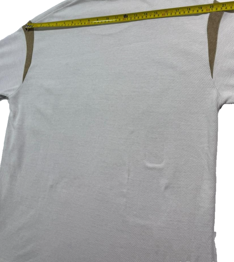 Lacoste Logo Embroidered T-Shirt Sweatshirt Cotton Blend Size 5 [ Unisex]