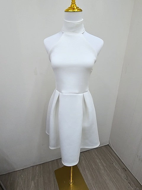 Boohoo Women White Dress size 4 product image 1