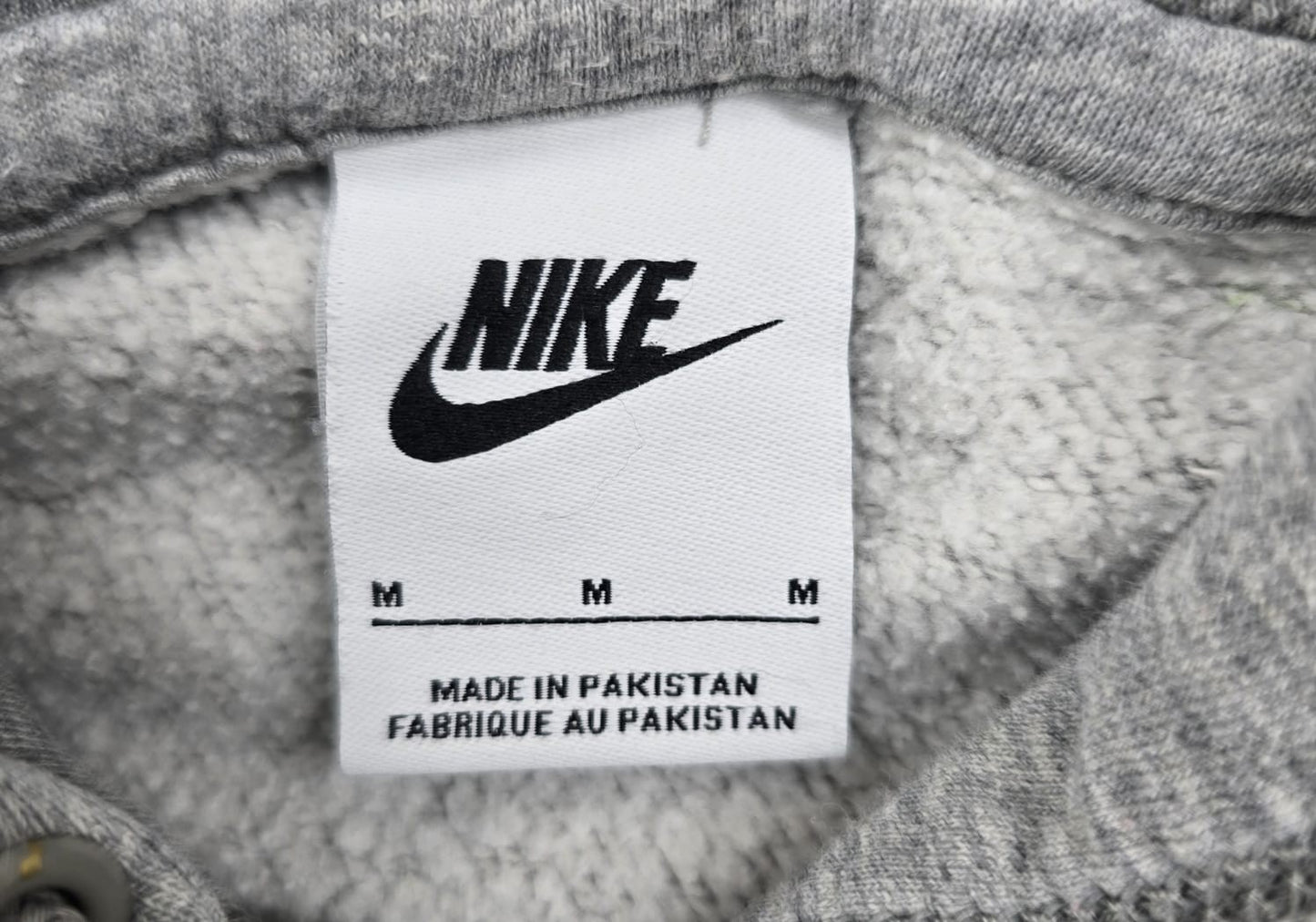Nike Men's Grey Fleece Pullover Hoodie Size M