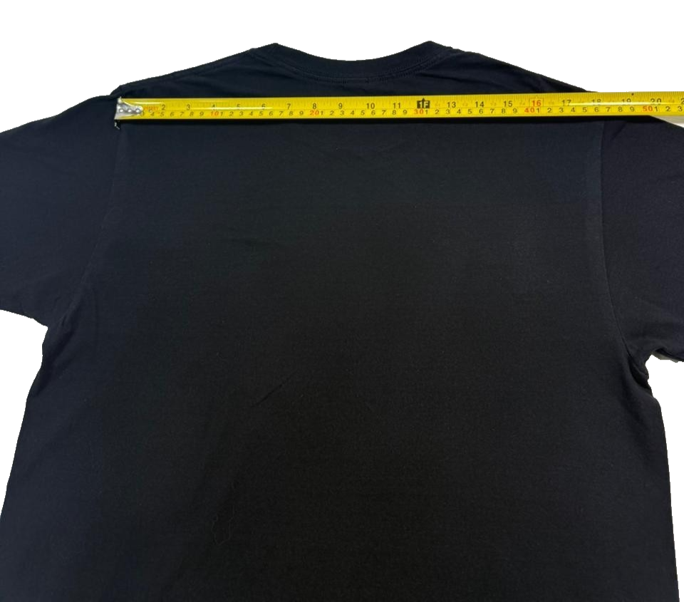 Champion Men's Black Script Logo Graphic T-Shirt Short Sleeve L