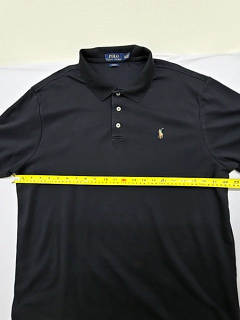Polo Ralph Lauren Men's Black Slim Fit Polo Shirt XXL Short Sleeve