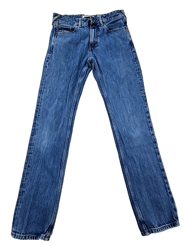 Tommy Jeans Men's Blue Denim Jeans 29x34 Button Fly Med Wash
