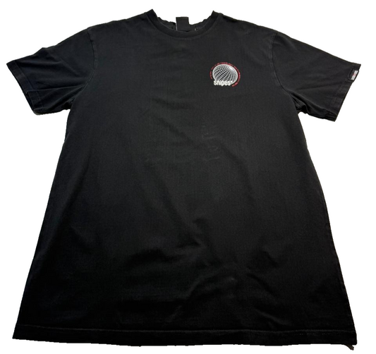 Snipes Men's Black T-Shirt – Size L, Money Heist Brand Department, Graphic