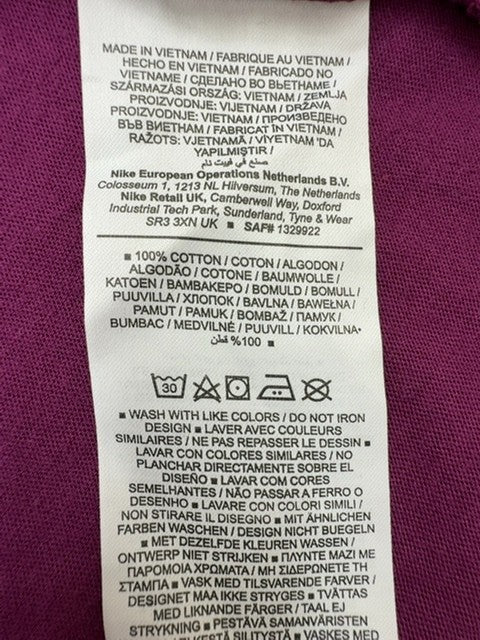 Nike Men Purple T-Shirt size M product image 5