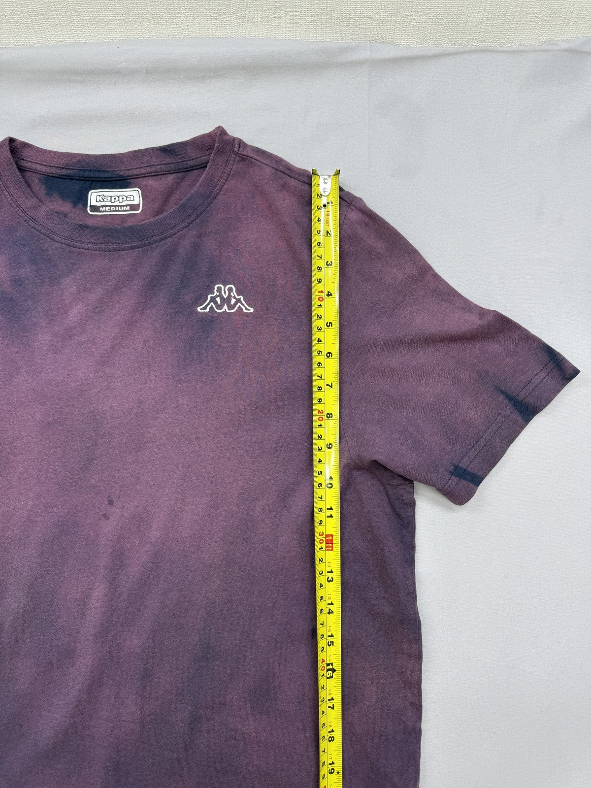 Kappa Purple Tie-Dye Medium Short Sleeve Crewneck T-Shirt 100% Cotton Logo