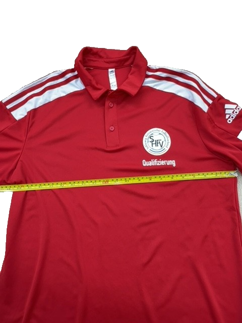 Adidas Primegreen Red Stripe Golf Polo Shirt Men's L Short Sleeve Stretch