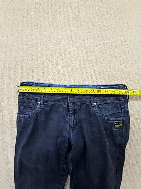 G-Star Raw Denim Jeans Men 31x34 Dark Blue Button Fly