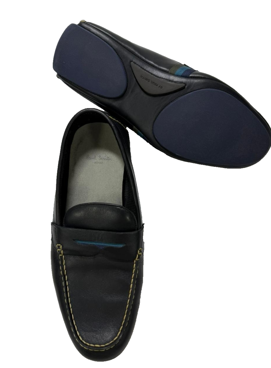 Paul Smith Jeans black leather loafers | MEN | SIZE: 12