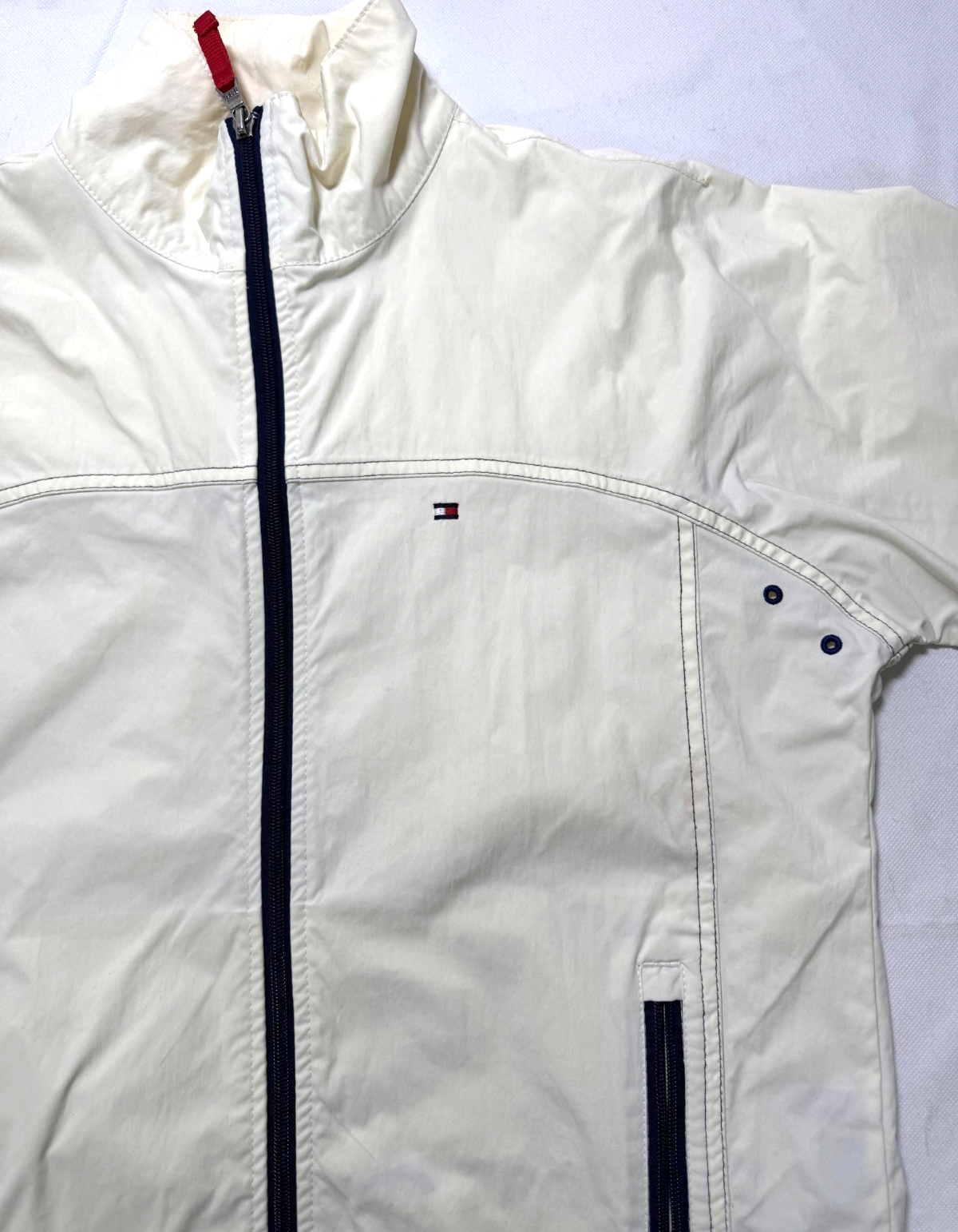 Tommy Hilfiger Men's Lightweight Active Water Resistant Hooded Rain Jacket - S