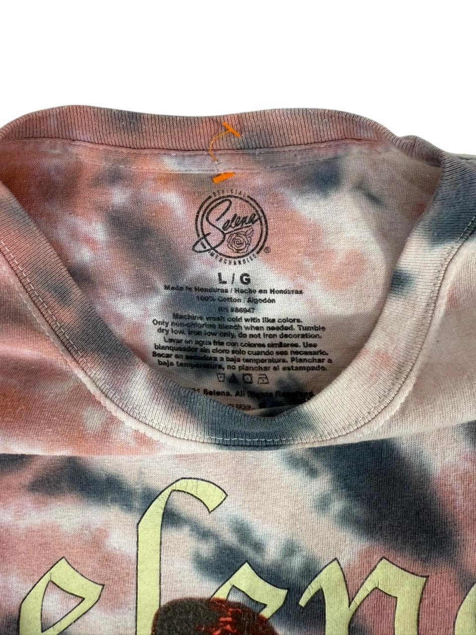 Selena Quintanilla Men's Tie Dye Graphic T-Shirt Official Merchandise Size Large