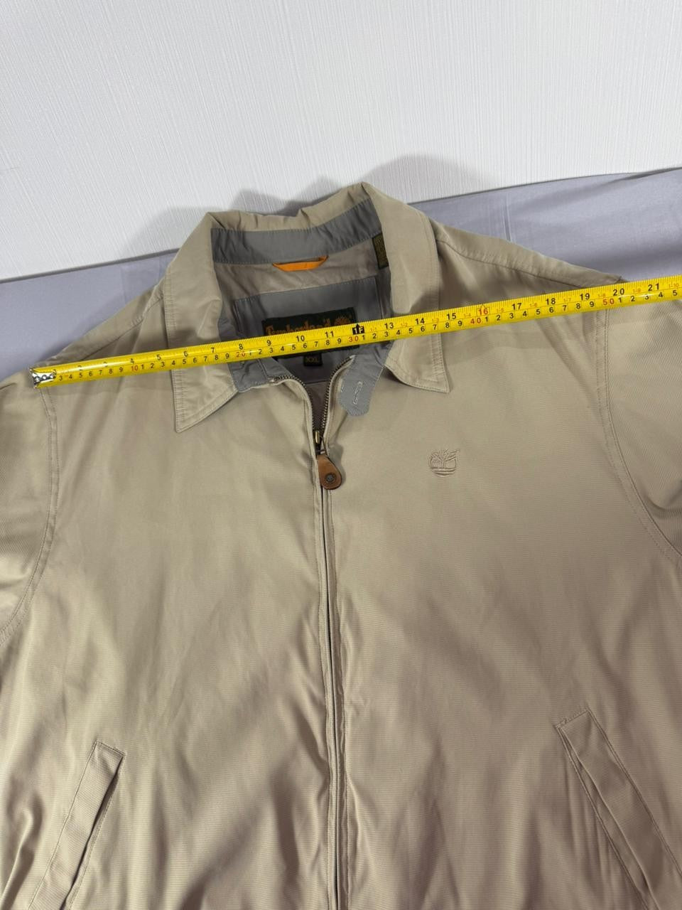 Timberland Weathergear Men's Beige Full Zip Jacket XXL Lightweight Outdoor