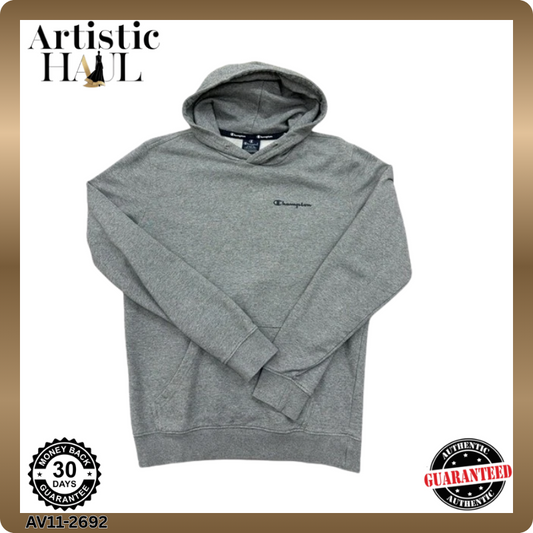 Champion Men's Gray Hoodie – Size S, Pullover