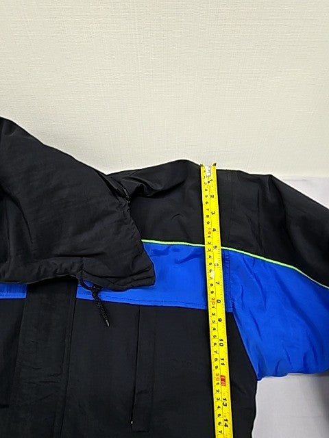 Adidas Unisex XXL Blue/Black Hooded Nylon Jacket