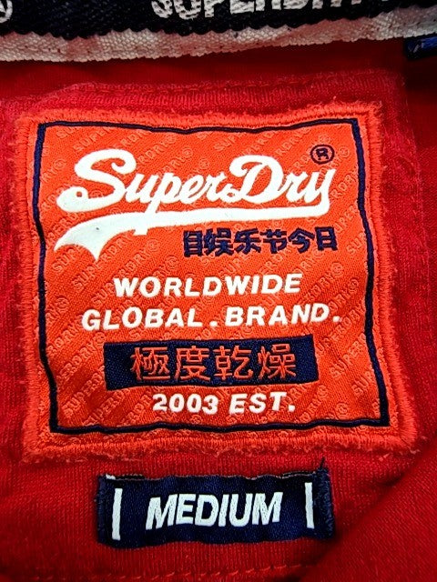 Superdry Men's Multi Striped Short Sleeve Polo Shirt M Medium