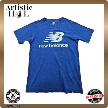 New Balance Men's Blue Crewneck Short Sleeve T-Shirt M