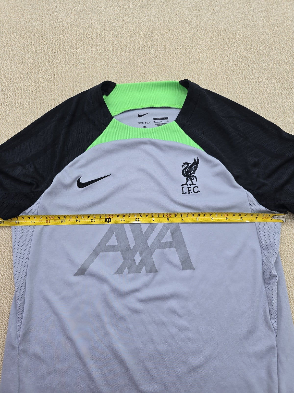 Nike Liverpool FC Dri-FIT Slim Fit Training T-Shirt M Grey