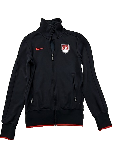 Nike Men's Black Jacket – Size S, Full Zip, Football