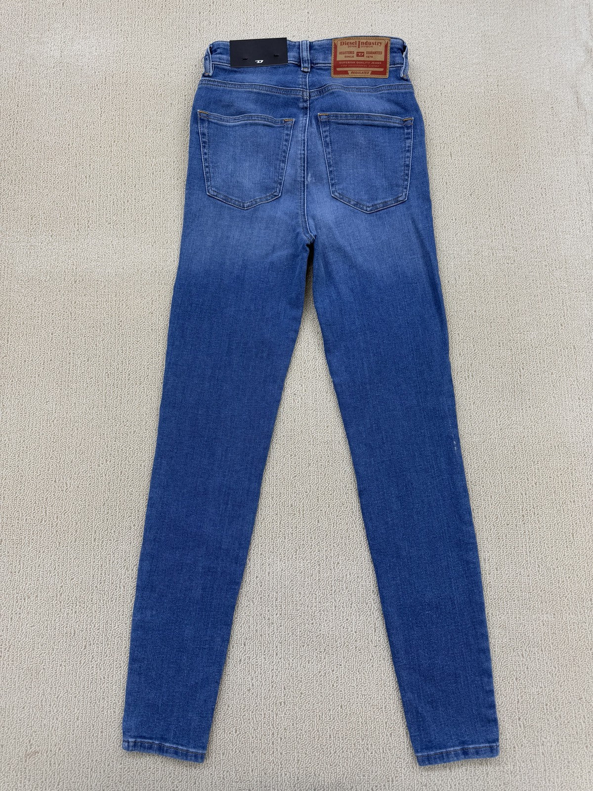 Diesel Women's High Rise Skinny Jeans W24 Blue NWT