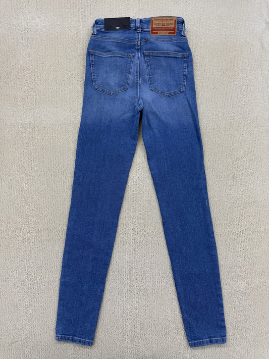 Diesel Women's High Rise Skinny Jeans W24 Blue