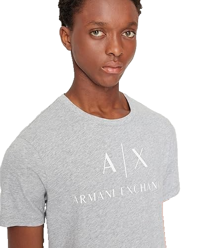 Armani Exchange Men's Logo Crew Neck Short Sleeve Jersey T-shirt | SIZE : XL
