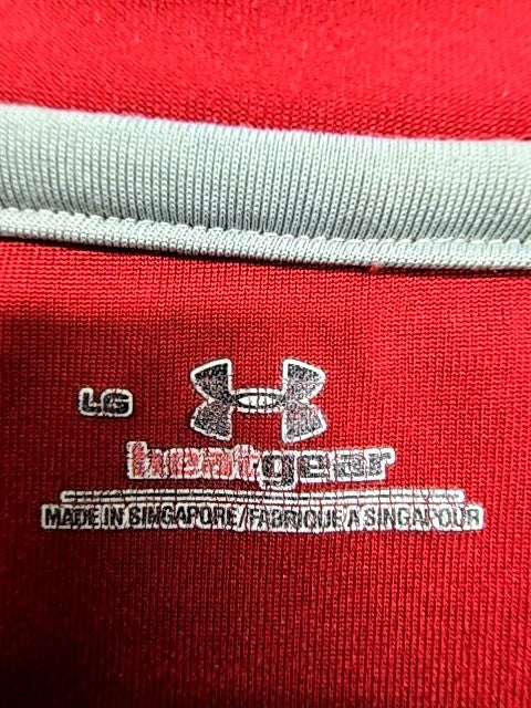 Under Armour Men's Red Short Sleeve T-Shirt Size LG Crewneck