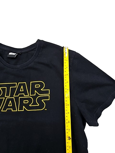 Star Wars Black T-Shirt Men's L Short Sleeve Crewneck Regular Fit