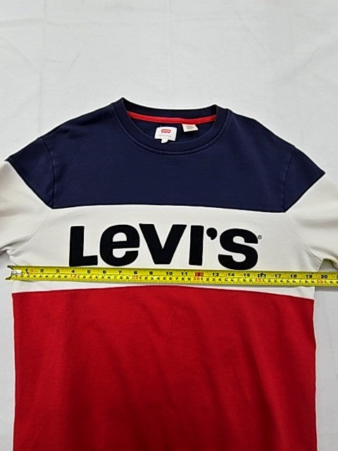 Levi's Men's Colorblock Crewneck Sweatshirt S Multi-Color Fleece