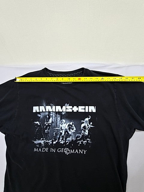 Rammstein Men's Black Concert T-Shirt XL 2013 Cotton Crewneck