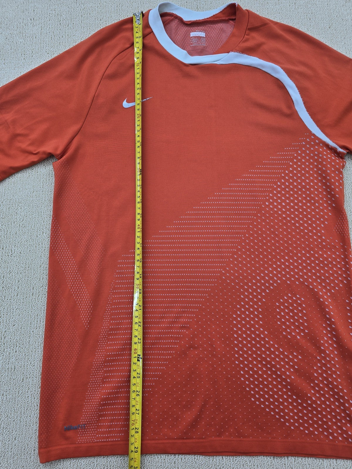 Nike Men's Red Soccer Jersey M Dri-FIT Short Sleeve