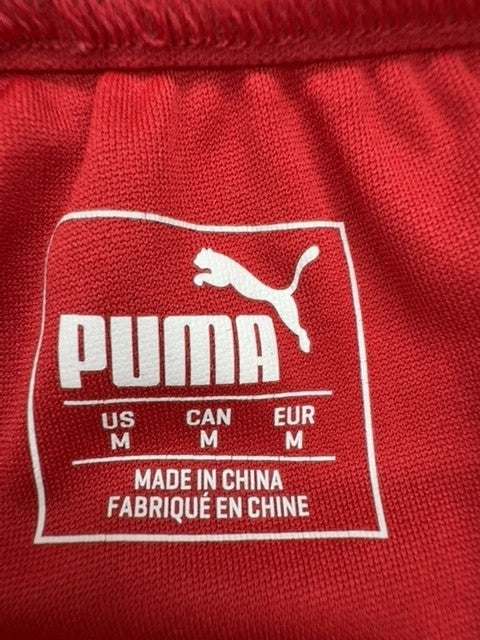 Puma Men's Red Athletic Shorts Size M Classic Fit