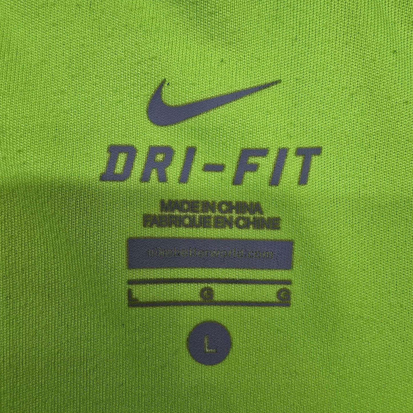 Nike Men's Dri-FIT Light Green Running T-Shirt Size L